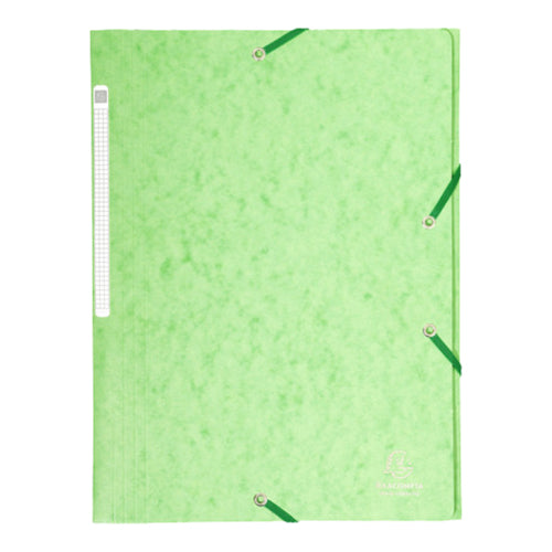 Capa Com Elásticos A4 Cla 4255gr Exacompta Verde Claro