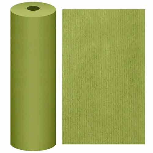 Papel Embrulho Ambar 70x100cm Kraft Verde Claro - 25 folhas