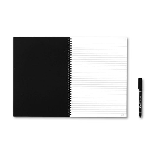 Kit Caderno Infinitebook A4 Preto Pautado