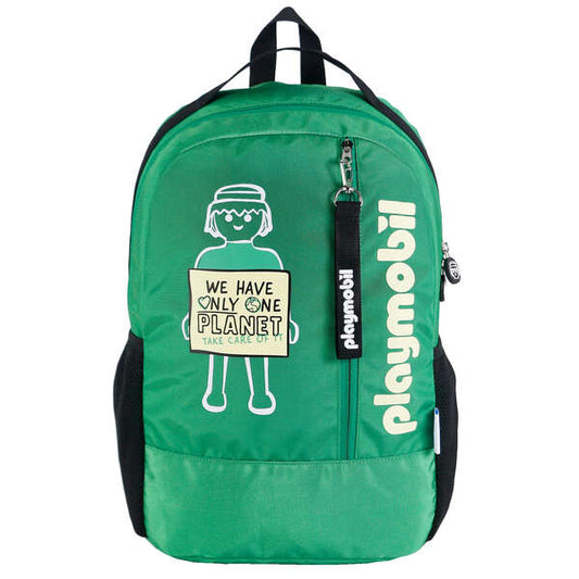 Mochila Grande Playmobil Dohe 32X45X17cm Futuro Verde