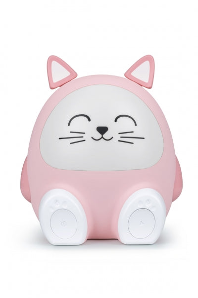 Coluna Portátil Bluetooth Bigben Kids e Luz Noturna Rosa