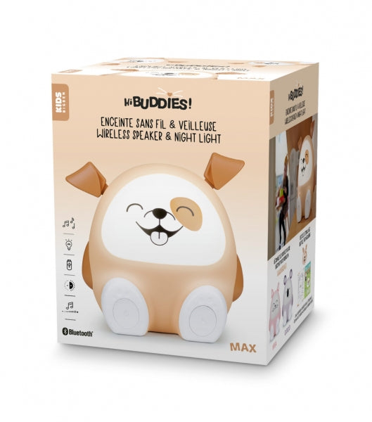 Coluna Portátil Bluetooth Bigben Kids e Luz Noturna Cão