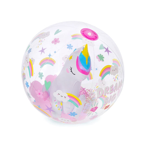 Bola de Praia Inflável Glitter Legami - Unicórnio