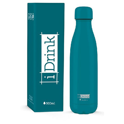 Garrafa Térmica 500ml I-DRINK Azul Turquesa ID0402