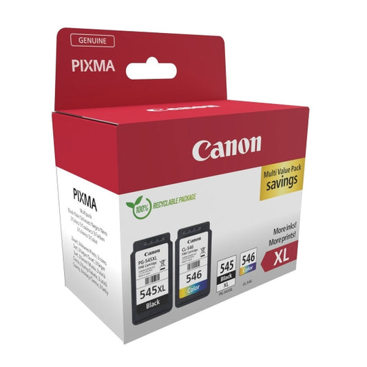 Tinteiros Canon PG545 XL Preto + Cor