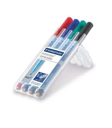 Marcadores Staedtler Lumocolor Correctable 305 Conj.4