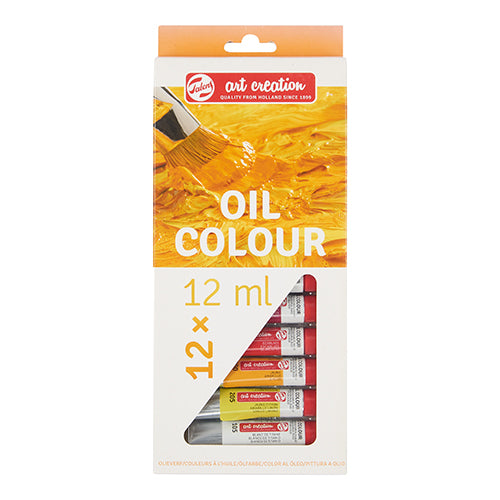 Caixa 12 Tubos Tinta Óleo Talens Art Creation 12ML 9020112M