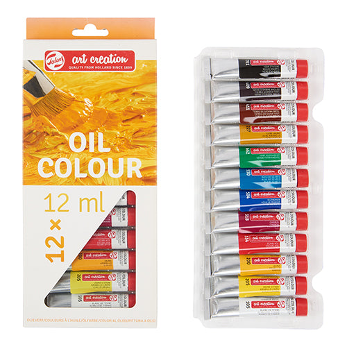 Caixa 12 Tubos Tinta Óleo Talens Art Creation 12ML 9020112M