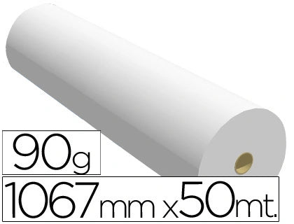 Rolo Papel Plotter Inkjet Opaco 90gr 1067mmX50m Navigator