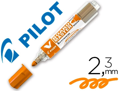 Marcador Quadro Branco Pilot V-Board Master Begreen Laranja Cx.10
