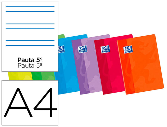 Caderno Oxford A4 80 Folhas 2 Linhas Sortido