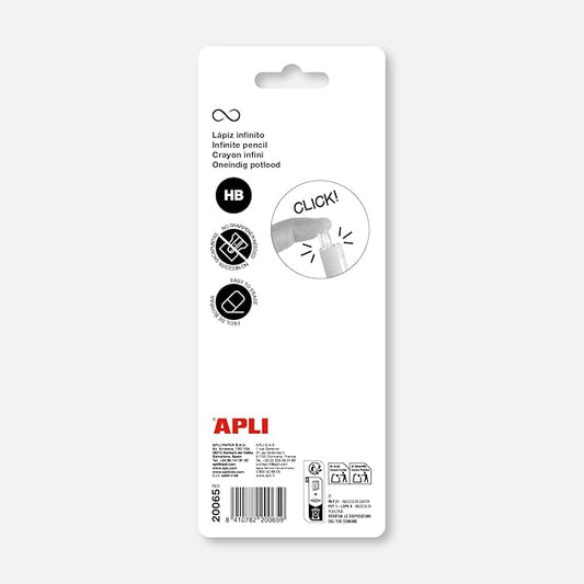 Lapiseira Infinita Apli HB Retrátil Lilás/Menta 2 Uni 20065