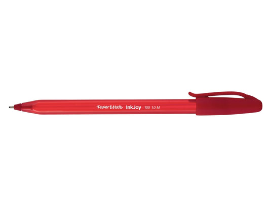Esferográfica Paper Mate Inkjoy 100 Cap 1.0mm Vermelho