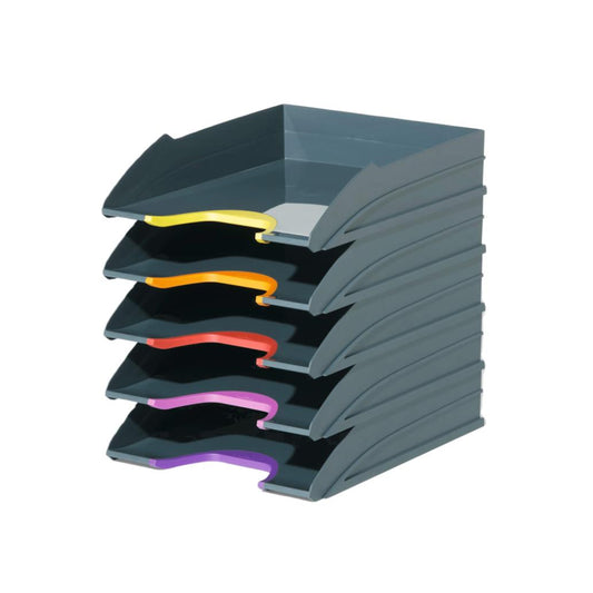 Tabuleiro Secretária Opaco Antracite/Cinza Durable 5un
