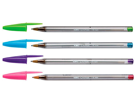 Esferográfica Bic Cristal Large Fashion Cores Sortidas Cx.20