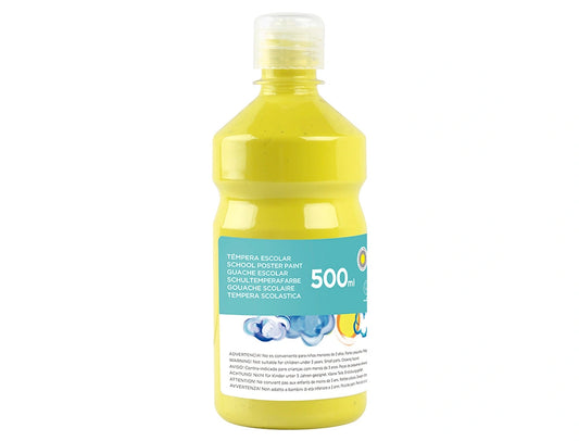 Guache Escolar 0,5L Amarelo Limão