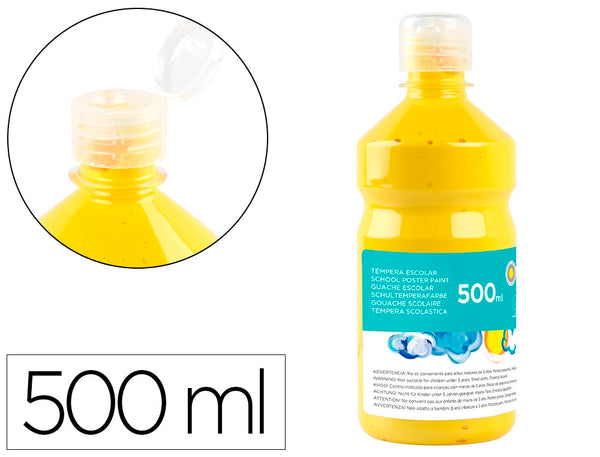 Guache Escolar 0,5L Amarelo Primário