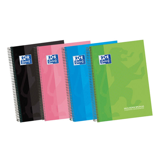 Caderno Espiral A4 Oxford Write&Erase Pautado Azul Claro