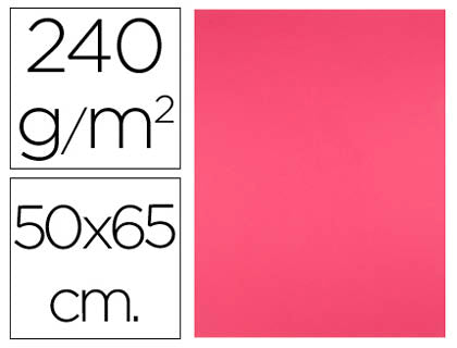 Cartolina 50X65mm 240gr Fucsia Pack 25uni