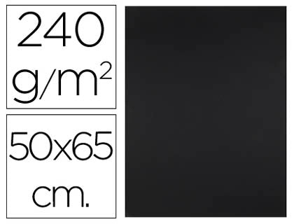 Cartolina 50X65mm 240gr Preto Pack 25uni