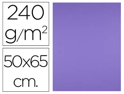 Cartolina 50X65mm 240gr Roxo Pack 25uni