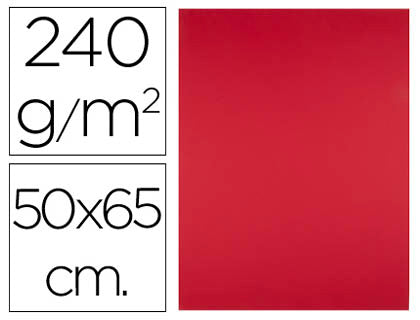 Cartolina 50X65mm 240gr Vermelho Natal Pack 25uni