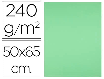 Cartolina 50X65mm 240gr Verde Erva Pack 25uni