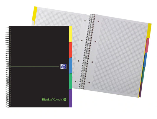Caderno Espiral A4+ Oxford Ebook5 Capa Extradura 100F Xadrez Pack5