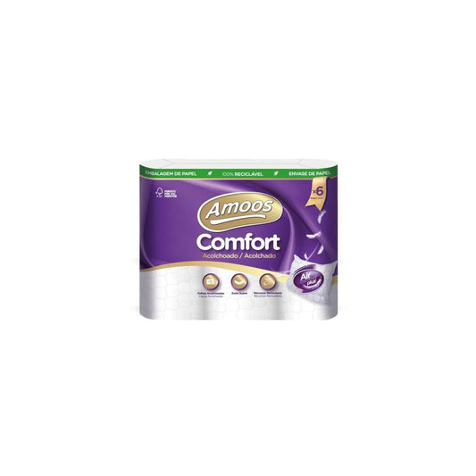 Papel Higiénico Doméstico 18mts 3Fls 48g Acolchoado 12 Rolos