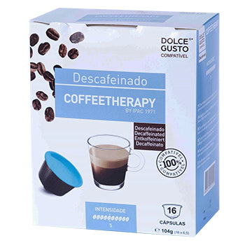 32 Cápsulas Café  p/ Dolce Gusto CoffeeTherapy Descafeinado