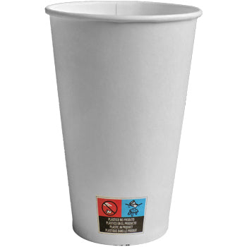 Copos Papel 355ml 12oz Branco 160un