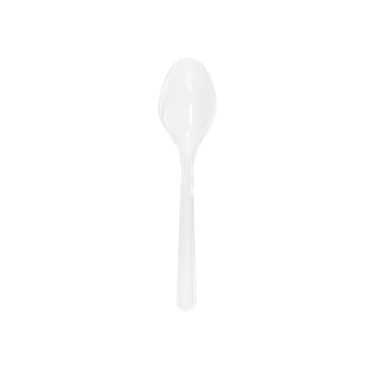 Colheres Sopa PS Reutilizáveis 18cm Transparente 100un