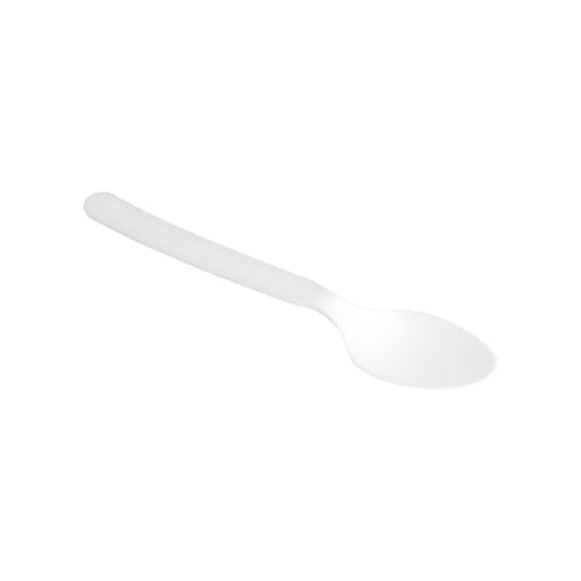 Colheres Sopa C-PLA Reutilizáveis 16cm Branco 100un