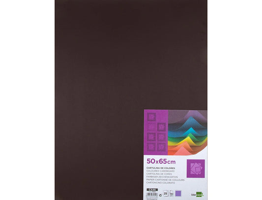 Cartolina 50X65mm 180gr Castanho 25uni