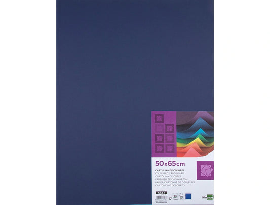 Cartolina 50X65mm 180gr Azul Safira Pack 25uni