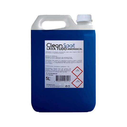 Detergente Cleanspot Lava Tudo Amoniacal 5L