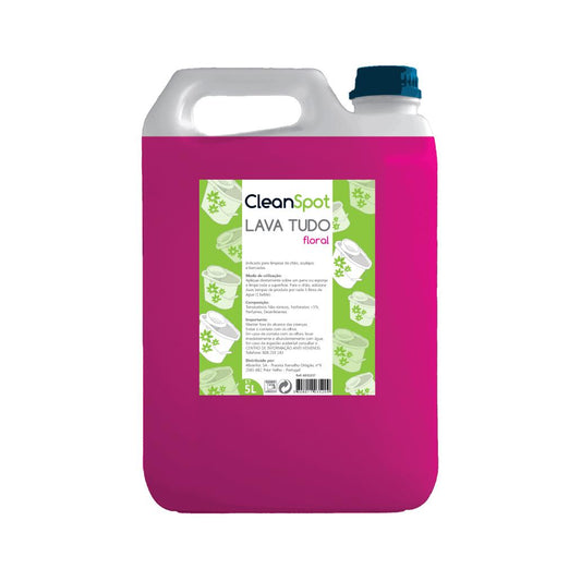 Detergente Cleanspot Lava Tudo Floral 5L