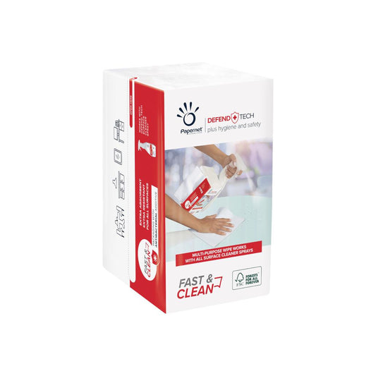 Pano Antibacteriano Descartavel 21,6x33,25cm Papernet-100un