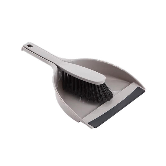 Pá Lixo c/ Vassoura de Mão Cinza