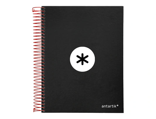 Caderno Espiral A5 Capa Dura Liso Preto