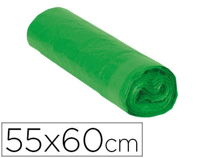 Sacos Lixo 60x55cm Verde 30un
