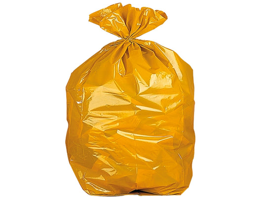 Sacos Lixo 60x55cm Amarelo 30un