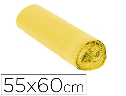 Sacos Lixo 60x55cm Amarelo 30un