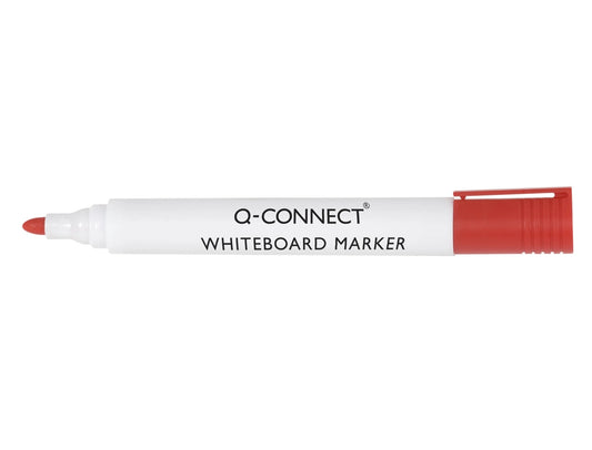 Marcador Quadro Branco Vermelho Ponta Redonda 3.0mm Cx.10