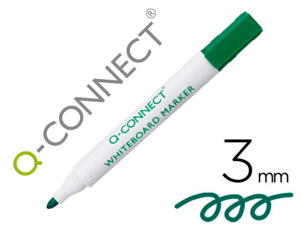 Marcador Quadro Branco Verde Ponta Redonda 3.0mm Cx.10
