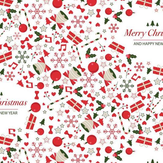 Papel Embrulho 70x100cm Natal Fantasia - 25 folhas