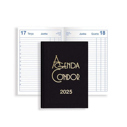 Agenda 2025 Diária Condor A21 14X21cm Preto