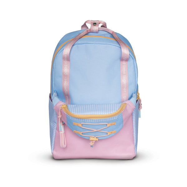 Mochila Eco Sweet Vichy 45,5X30X18CM + Bolsa Cintura