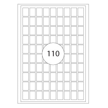 Etiquetas 12x18mm Apli 15 Folhas A5 1650un