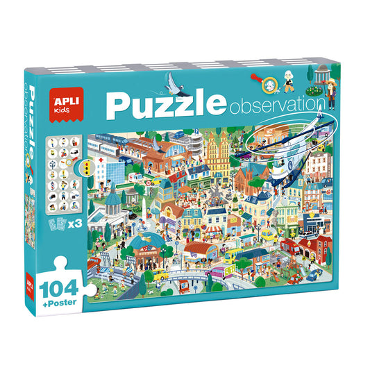 Puzzle Observação da Cidade 104 Peças